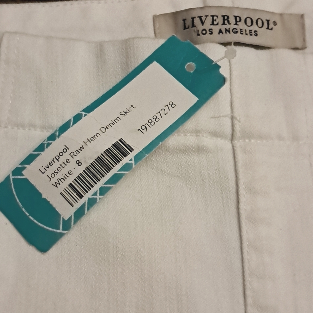 Liverpool White Mini Pencil Skirt Casual Resort Wear